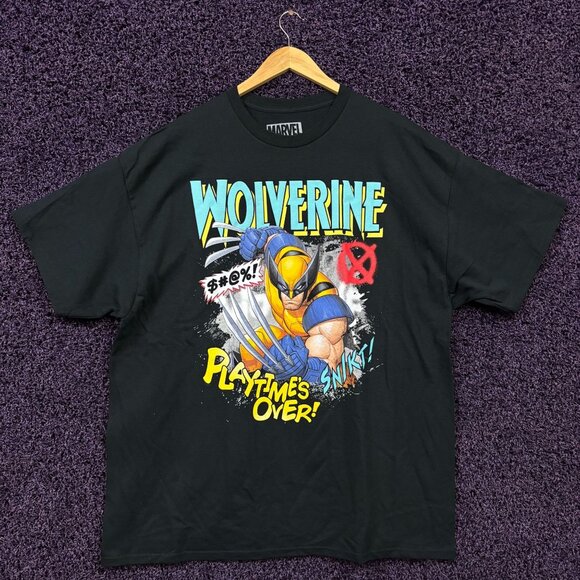 Wolverine Playtimes Over! T-shirt size 2XL - Picture 1 of 4